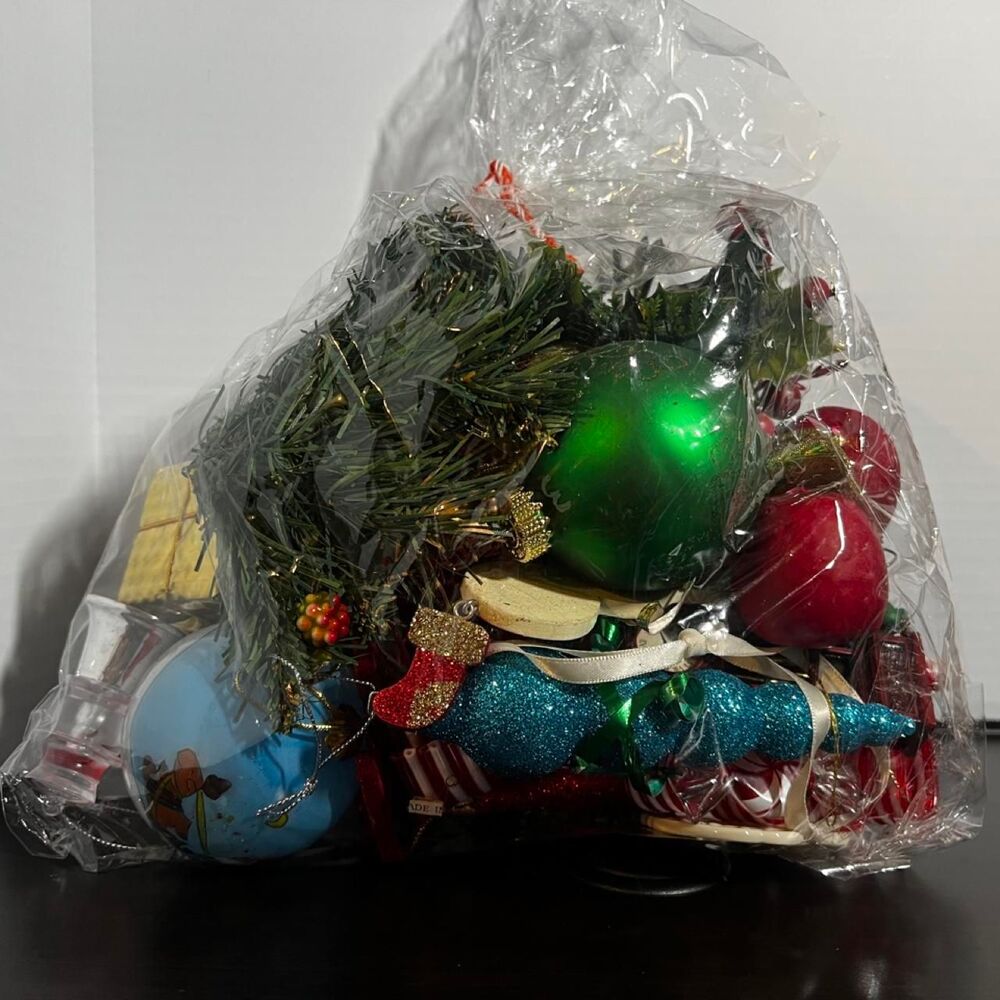 Vintage & Modern Christmas Ornaments Mixed Lot Craft Supplies Tree Decorations